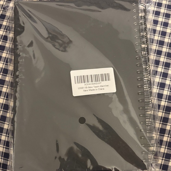 Black Welcome Notebook for New Team Members - Picture 3 of 5